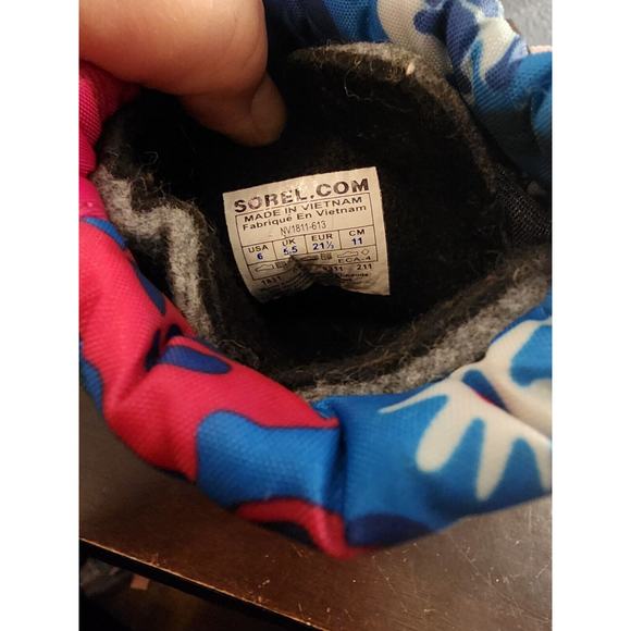 NWOT Sorel Toddler Kids Snow Boots Size USA 6 Purple Red - Picture 5 of 5